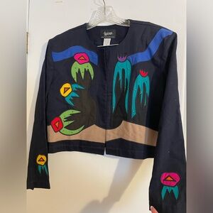 Gorgeous vintage
Cotton embroidered jacket